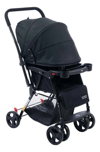 Carrinho Bebê Com Alça Reversível Youturn Preto Maxi Baby