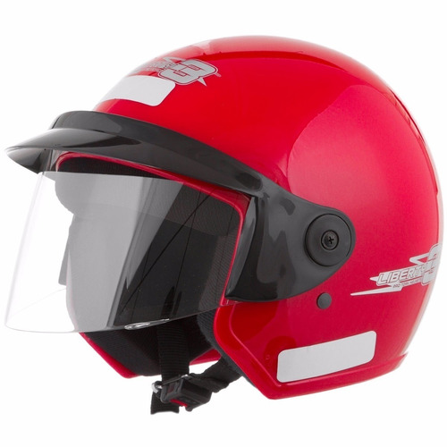 Capacete Aberto Pro Tork Liberty 3 Three 56 58 60 Vermelho