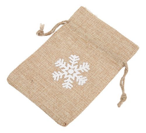 Bolsa De Regalo De Lino De 9 Piezas Con Estampado Retro De C