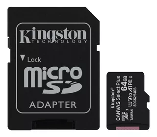 Kingston Sdcs2/64gb - Memoria Micro-sd 64gb Clase 10