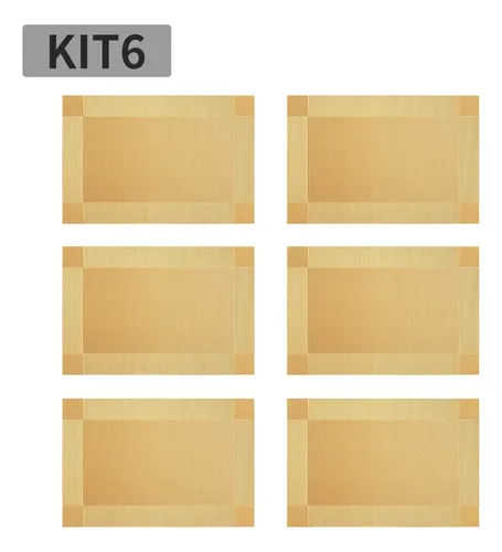 Kit6 Jogo Americano Oferta Roupa De Mesa E Sousplats Fácil
