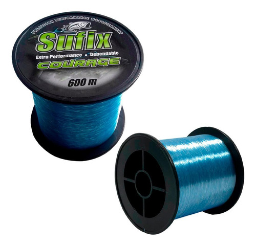 Linha Pesca Flexível Monofilamento 600m Azul 0.25mm 11 Lbs