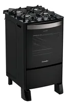 Comprar Fogão Esmaltec Fogão Esmeralda Glass 4B Inox com porta com visor 127u002F220V - preto
