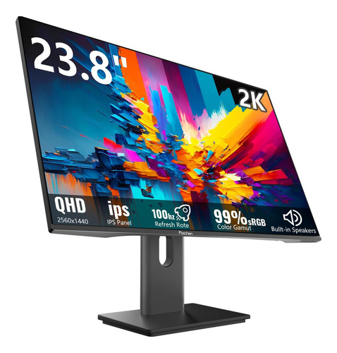 23.8 Pulgadas Monitor De Juegos De Pc Qhd 2560xk 100hz, 2 Ms