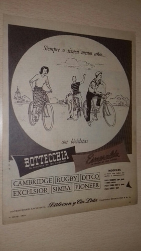 P272 Clipping Publicidad Bicicletas Bottecchia Año 1958