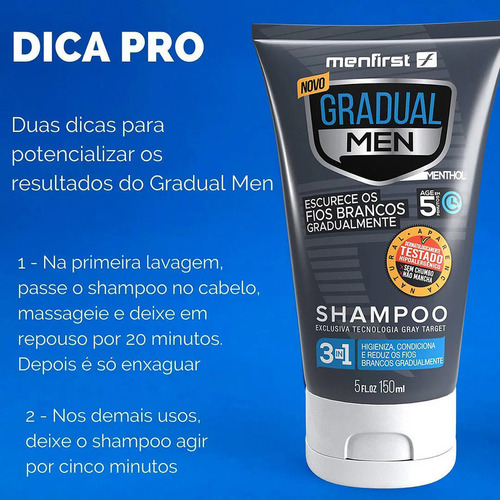 Shampoo Escurecedor Gradual Men - Efeito Natural E Discreto!