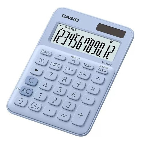 Calculadora Escritorio Casio Ms-20 Calcula Tiempo 12 Dígitos