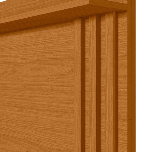 Escrivaninha Com Painel Doble Ripado 120cm 3 Gavetas