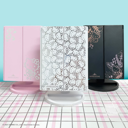 Espejo De Maquillaje Impressions Vanity Hello Kitty Trifold