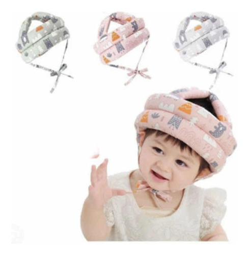 Casco De Protección Para Bebe, Gorro Anti Golpes Ajustable