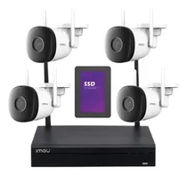 Comprar Kit Seguridad Nvr Inalambrico Hd + 4 Camaras Wifi Ip + 500gb