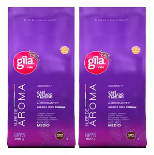 2 Pack Cafe Molido Nube De Aroma Gila 900 Grs