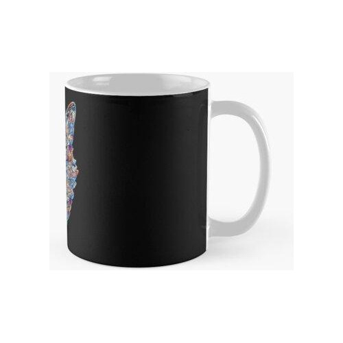 Taza Genial E Impresionante Zorro Geométrico Calidad Premium