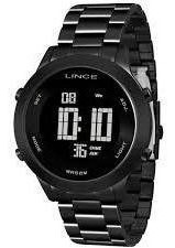 Relógio Feminino Lince Digital Negativo Preto Black Sdph085l