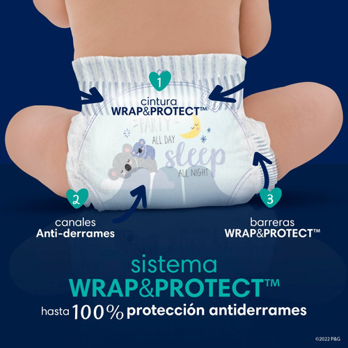 Pampers Swaddlers Overnight, Talla 4, 58 Piezas