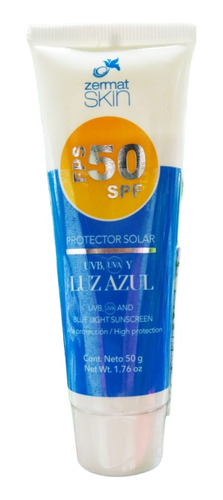 Protector Solar Skin Bloqueador Luz Azul Fps 50 Zermat