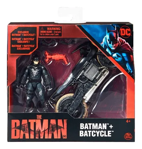 FIGURA DE ACCIÓN BATMAN EN MOTO-BATMOTO-HEROE DC COMICS