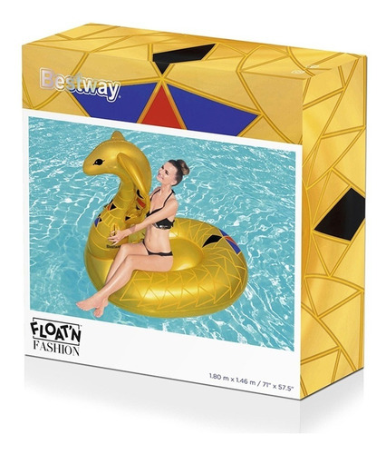 Flotador Inflable Cobra Oro 180 X 146 Cm Bestway Art 41445