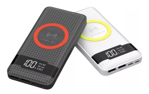 Carregador Portátil Power Bank 10.000mah Indução Sem Fio