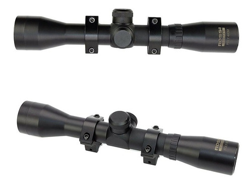Imagem 3 de 6 de Luneta Rossi 4x32 Poly Selada Mount 3/8p 11mm Tática