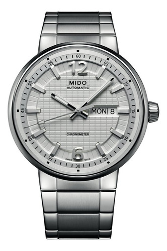 Reloj Mido Great Wall Certificado Cosc A Meses Sin Intereses Acero Inoxidable Acero Inoxidable Blanco (Usado)