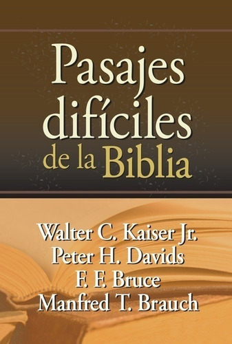 Pasajes Difíciles De La Biblia (tapa Dura)