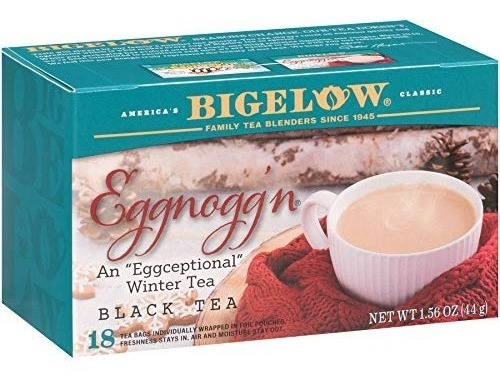 Té Bigelow Eggnog Winter Tea Ponche Importado 18 Bolsas