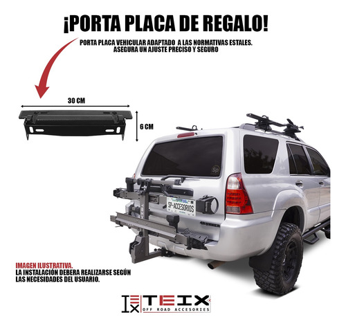 Rack Tiron Portabicicletas Sp Bikes T/thule Jeep Compass