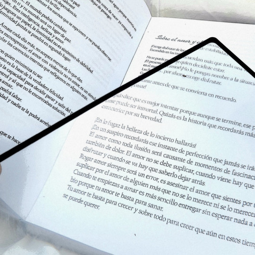 Lupa De Lectura 3x Plana Flexible Ultraliviana Mediana