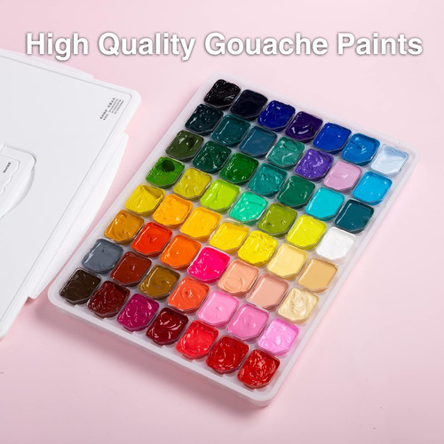 Set De Pintura Gouache, Diseño Único De 56 Colores X ...