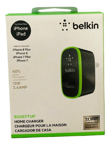 Cargador Belkin Para iPhone 8, 8+, iPhone 7, 7+