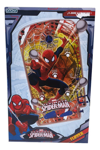 Spiderman Flipper Juego De Mesa Avengers Marvel Original Ed