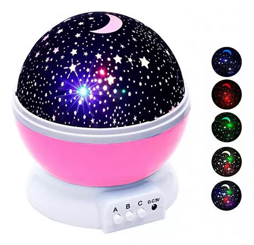 Velador Lampara Infantil Star Master Proyector Estrellas Color de la  estructura Rosa Color de la pantalla
