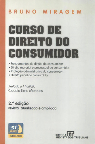 Curso De Direito Do Consumidor, De Bruno  Miragem. Editora Revista Dos Tribunais, Capa Dura Em Português