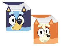 Comprar Set X2 Cajas Imprimibles De Bluey + Antifaces De Regalo!
