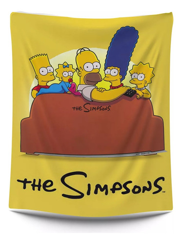 Frazada Cool Y Ultra Comoda Los Simpsons 1,60x1,10cm