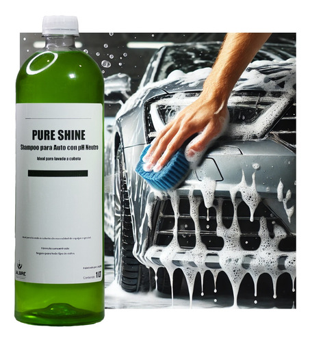 Shampoo Para Auto Ph Neutro 4l Espuma Y Brillo + Microfibras