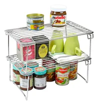 Comprar Paquete De 2 Organizadores Apilables Para Armarios De Cocina