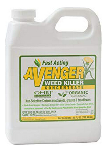 Herbicida Avenger Concentrado, Orgánico, 32 Oz