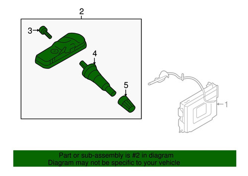 Sensor Pressão Pneu Para Creta 2016-2020 - 1 Unidade