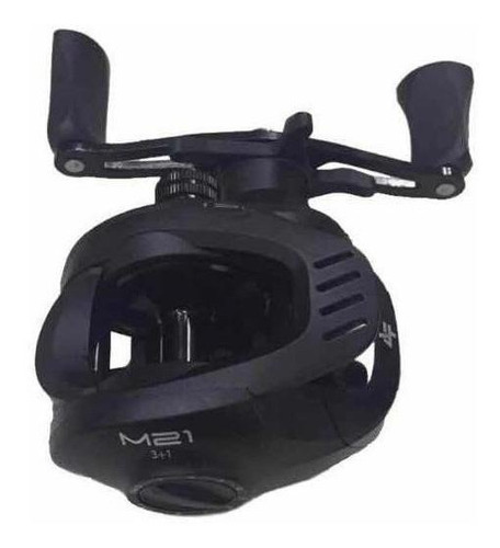 Imagem 3 de 3 de Carretel carretilha Albatroz Fishing M21 Slim esquerdo color preto