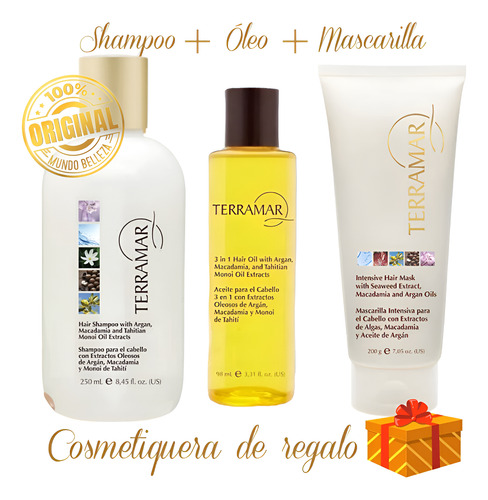 Tratamiento Capilar Óleo, Shampoo, Mascarilla Terramar Regal