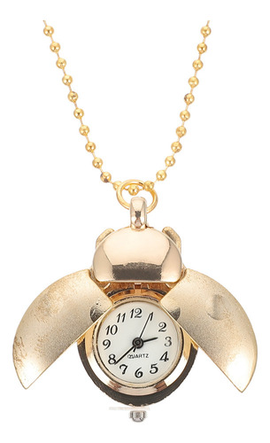 Collar De Reloj For Mujer, Reloj De Bolsillo Ladybug