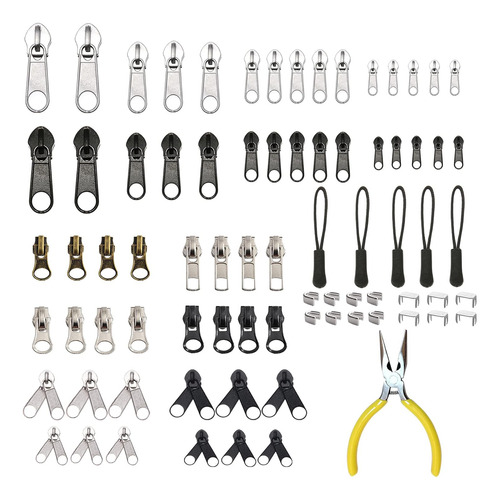 Kit De Reparacion De Cremalleras Cghjpq De 196 Piezas Ree...