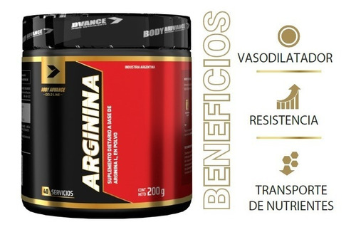 Imagen 2 de 5 de Oxido Nítrico. L - Arginina 200 Gr. Body Advance