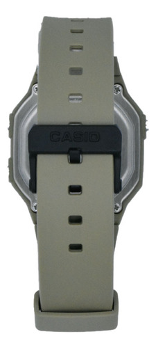 Reloj Casio Digital W-217h-5av Hombre Correa Marrón Claro Bisel Marrón Claro Fondo Negro