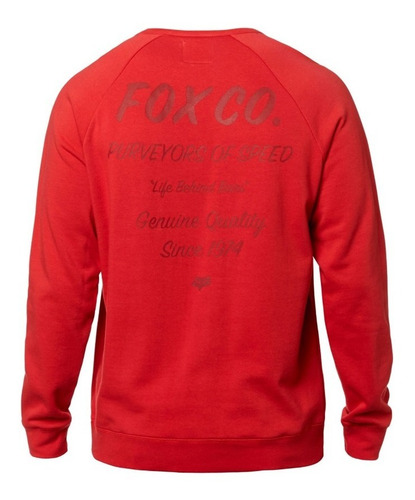 Imagen 3 de 5 de Buzo Fox Moto Resin Crew Fleece #23043-346