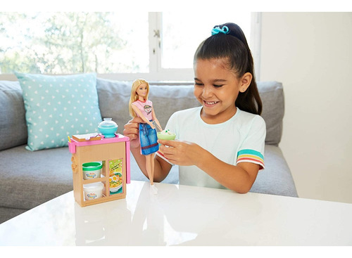Barbie Chef Fideos Muñeca Prepara Comida Oferta