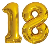 Comprar Globos Metalicos Numero 18 Años Celebración Globos Gigantes