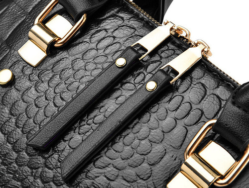 Bolso De Mano Con Cocodrilo Para Mujer, Con Borlas